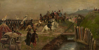Wojciech Kossak - Parade of the Austrian troops before King Jan Sobieski.webp