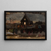 "À la messe de l'aube de l'Avent," sketch - Wojciech Piechowski — framed artwork on a wall
