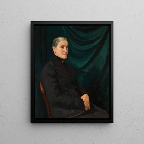 Portrait of Henryk Duska 1850-1936 - Wojciech Weiss — framed artwork on a wall