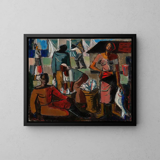 Interior Painting - Wolf Kibel — framed artwork on a wall