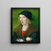 Portrait of Hans Geyger - Wolf Traut — framed artwork on a wall