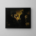 Tavern scene illuminated by candles - Wolfgang Heimbach — framed artwork on a wall