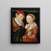 The mismatched lovers - Wolfgang Krodel I. — framed artwork on a wall