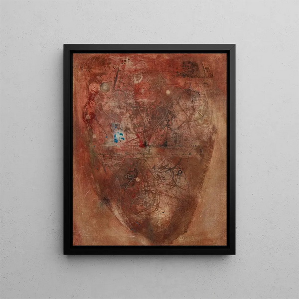Terre de Sienne - Wols — framed artwork on a wall