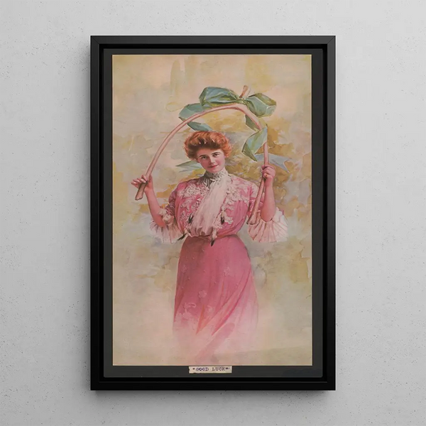 Good luck - Woodward Tiernan Printing Co — framed artwork on a wall