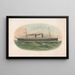 Ship of Saint Louis in the sea - Woodward Tiernan Printing Co — framed artwork on a wall