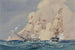 the Capture of the brigantine Fox by the American Hancock, May 28, 1777 - Worden Wood — artwork view