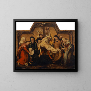 Deposition of Christ - Workshop of Marcellus Coffermans — framed artwork on a wall