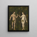 The Fall of Man, central panel - Atelier of Albrecht Altdorfer — framed artwork on a wall