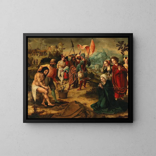 a Passion of Christ scene - Bernard van Orley's workshop — framed artwork on a wall