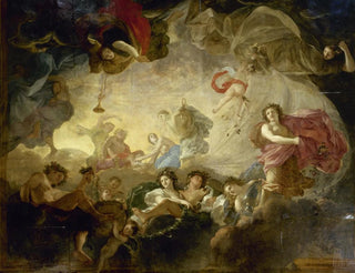 The Dawn Breaks, also known as Apollo and the Hours - Charles Le Brun's Workshop — artwork view