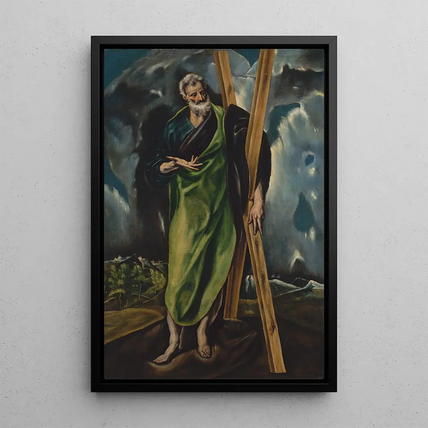 Saint Andrew Painting - El Greco's Studio — framed artwork on a wall