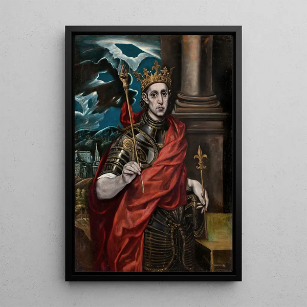 Saint Louis Roi de France - Atelier d'El Greco — framed artwork on a wall