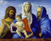 Virgin and Child with Saint John the Baptist and Saint Elizabeth - Workshop of Giovanni Bellini — artwork view