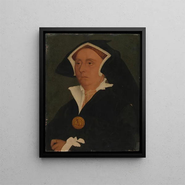 Lady Rich Elizabeth Jenks is deceased in 1558 - Workshop of Hans Holbein the Younger — framed artwork on a wall