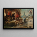 La Tentation de Saint Antoine - Atelier de Herri met de Bles — framed artwork on a wall