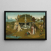 The Garden of Paradise - Jérôme Bosch Workshop — framed artwork on a wall