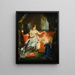 L'impératrice Marie-Louise watching over the sleeping King of Rome - Atelier de Joseph Franque — framed artwork on a wall