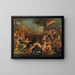 Bacchanale with the Drunken Silenus - Atelier of Luca Giordano — framed artwork on a wall