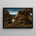 Saint Georges et le Dragon - Atelier de Luca Signorelli — framed artwork on a wall
