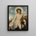 The Christ, the man of sorrow - Workshop of Maarten van Heemskerck — framed artwork on a wall