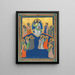 The Christ in Majesty with the Twelve Apostles - Pacino di Bonaguida Workshop — framed artwork on a wall