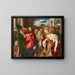 The Christ and the Woman Caught in Adultery - Workshop of Paolo Veronese — framed artwork on a wall