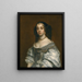 Portrait painting of Queen Catherine of Braganza - Sir Peter Lely's studio — framed artwork on a wall
