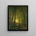 Evening in the Woods - Worthington Whittredge — framed artwork on a wall