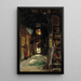 Interior of a Westphalian Cottage - Worthington Whittredge — framed artwork on a wall