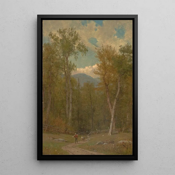 Landscape Painting - Worthington Whittredge — framed artwork on a wall