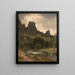 Summer Pastoral View Painting by Kallenfels - Worthington Whittredge — framed artwork on a wall