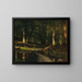 The stream in the woods - Worthington Whittredge — framed artwork on a wall