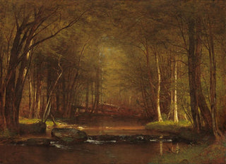 Ruisseau de truites dans les Catskills - Worthington Whittredge — artwork view