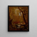 Fishing for Trout - Worthington Whittredge — framed artwork on a wall