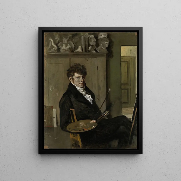 Self-portrait - Wouter Johannes van Troostwijk — framed artwork on a wall