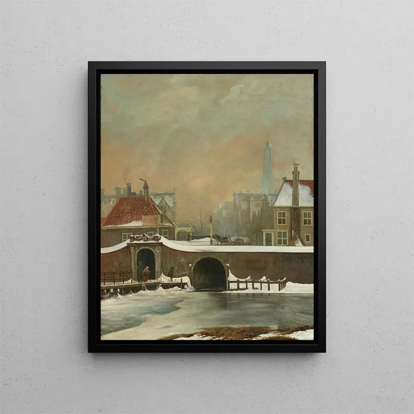 La Raampoortje in Amsterdam - Wouter Johannes van Troostwijk — framed artwork on a wall