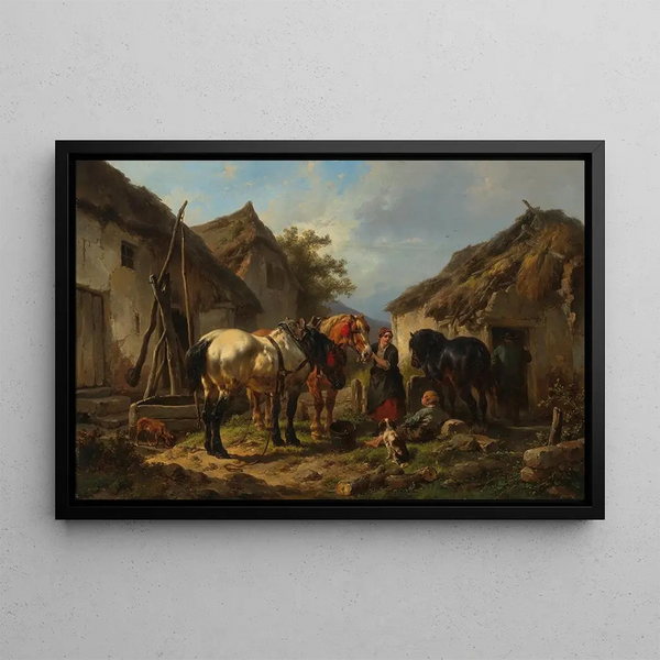 Good friends - Wouterus Verschuur — framed artwork on a wall