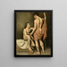 Study of a man and a woman - Woutherus Mol — framed artwork on a wall