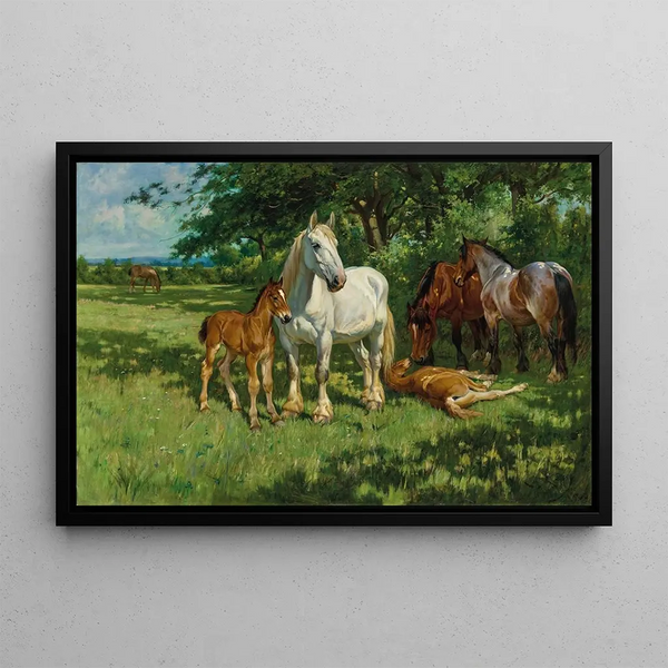 Maternité - Wright Barker — framed artwork on a wall