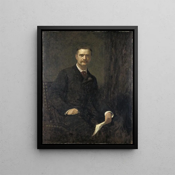 William T. Evans - Wyatt Eaton Painting — framed artwork on a wall