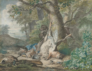 Hunting Still Life Forest Scene - Wybrand Hendriks — artwork view