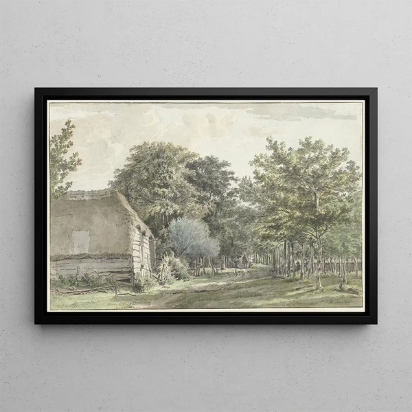 Sentier à travers le village de Manen à Ede - Wybrand Hendriks — framed artwork on a wall