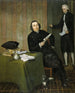 Wernerus Kühne 1725-88 Notary of Haarlem with his clerk Jan Bosch - Wybrand Hendriks — artwork view