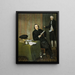 Wernerus Kühne 1725-88 Notary of Haarlem with his clerk Jan Bosch - Wybrand Hendriks — framed artwork on a wall