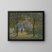 The backyard garden - Wynford Dewhurst — framed artwork on a wall