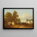 Study for the cavalry encampment of Colonel Rush's lancer regiment - Xanthus Russell Smith — framed artwork on a wall
