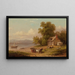 La Charrette de bois - Xanthus Russell Smith — framed artwork on a wall