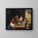 Girl with Dead Poultry - Xaver Schwegler — framed artwork on a wall