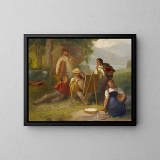 The Landscaper - Xaver Schwegler — framed artwork on a wall